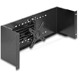 Delock Monitorarm Rack montierbar, Serverschrank Zubehör, Schwarz