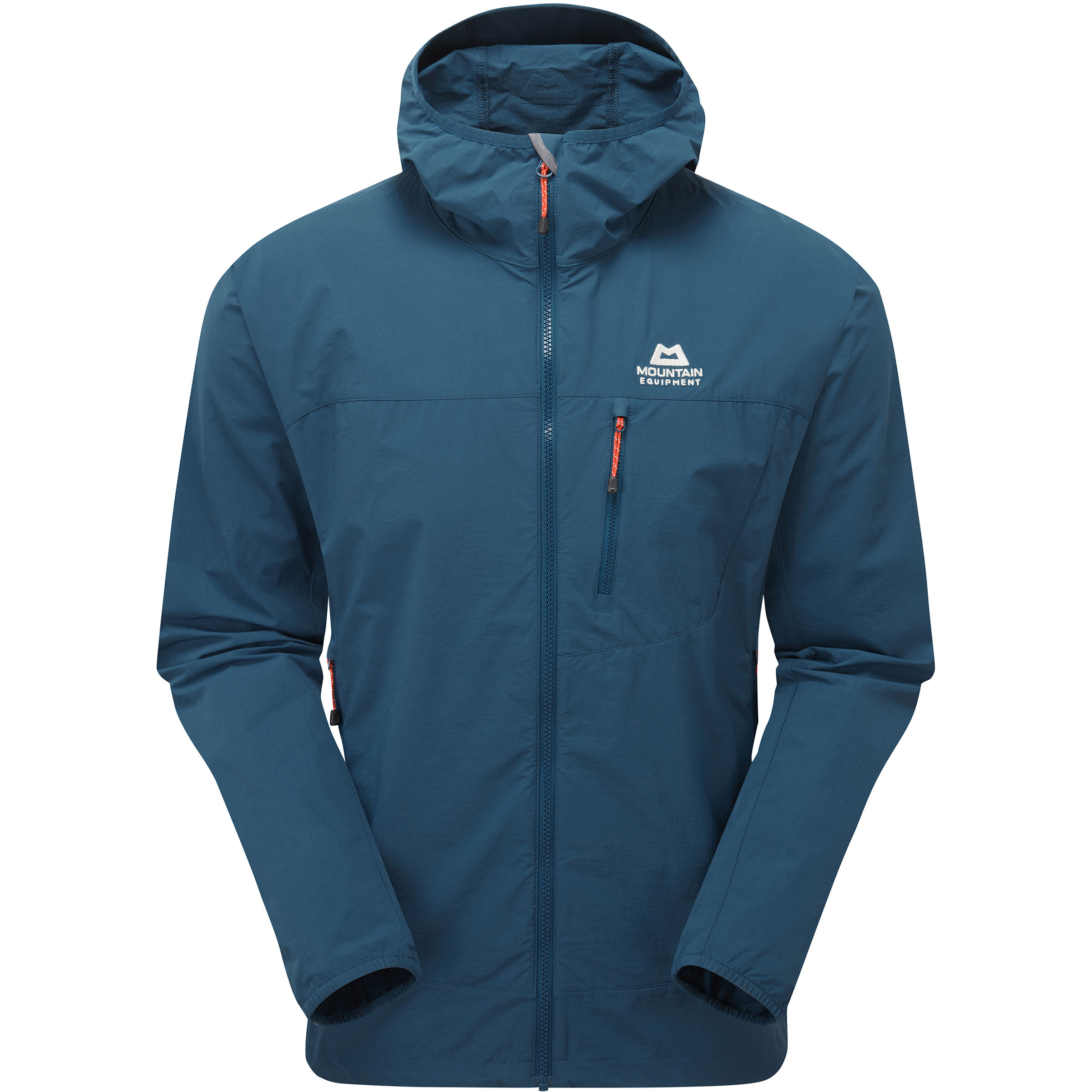 Mountain Equipment Echo Hooded Herren Softshelljacke blau Größe S Alpinklettern | Bergsteigen | Hochtour Elastisch