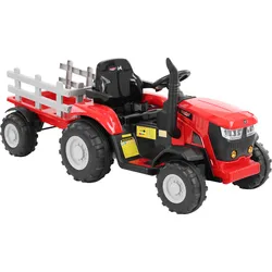 Kinder Traktor Elektro mit Anhänger Rot 50825