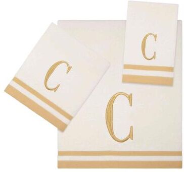 Avanti Linens Avanti IVR/GLD Monogram 3-Piece Towel Set - 3 Pc Towel Set
