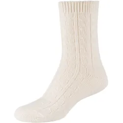 s.Oliver Hygge Cable Stitch Crew Socken Damen 1201 - offwhite 35-38