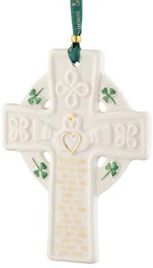 Belleek Claddagh Blessing Orn