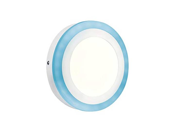 Ledvance Dekorative LED Wand- und Deckenleuchte, RGB-Farben sowie verschiedenste Modi einstellbar per Fernbedienung, Dimmbares Panel, 19W, Warmweiß (3000K), Rund (200mm Durchmesser), LED COLOR+WHITE