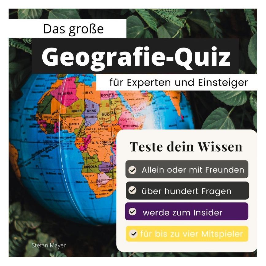 Various Publishers Mayer:Das grosse Geografie-Quiz für Expe (Deutsch, 1 - 4 Spieler) (54198485)