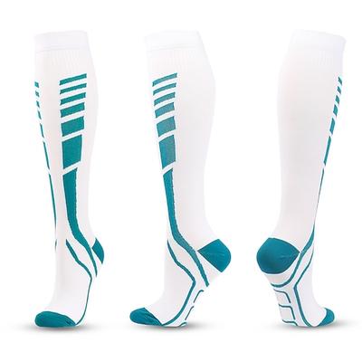 3 Paar Kompressionsstrümpfe, mehrfarbige Outdoor-Laufsocken mit hohem Druck, Sport-Performance-Socken für den grenzüberschreitenden Verkauf