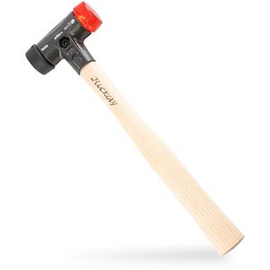 Wiha Schonhammer Safety, 26611, Kopf-Ø 30mm, 2 Gummieinsätze, mit Hickoryholzstiel