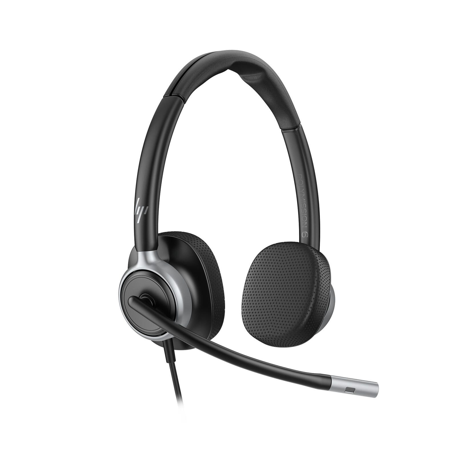 HP Poly Mission 625 kabelgebundenes Stereo-USB-Headset C01C6AA#AC3