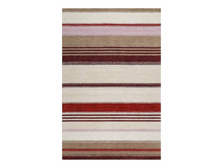 Tapis rayé look vintage beige et brun 160x230