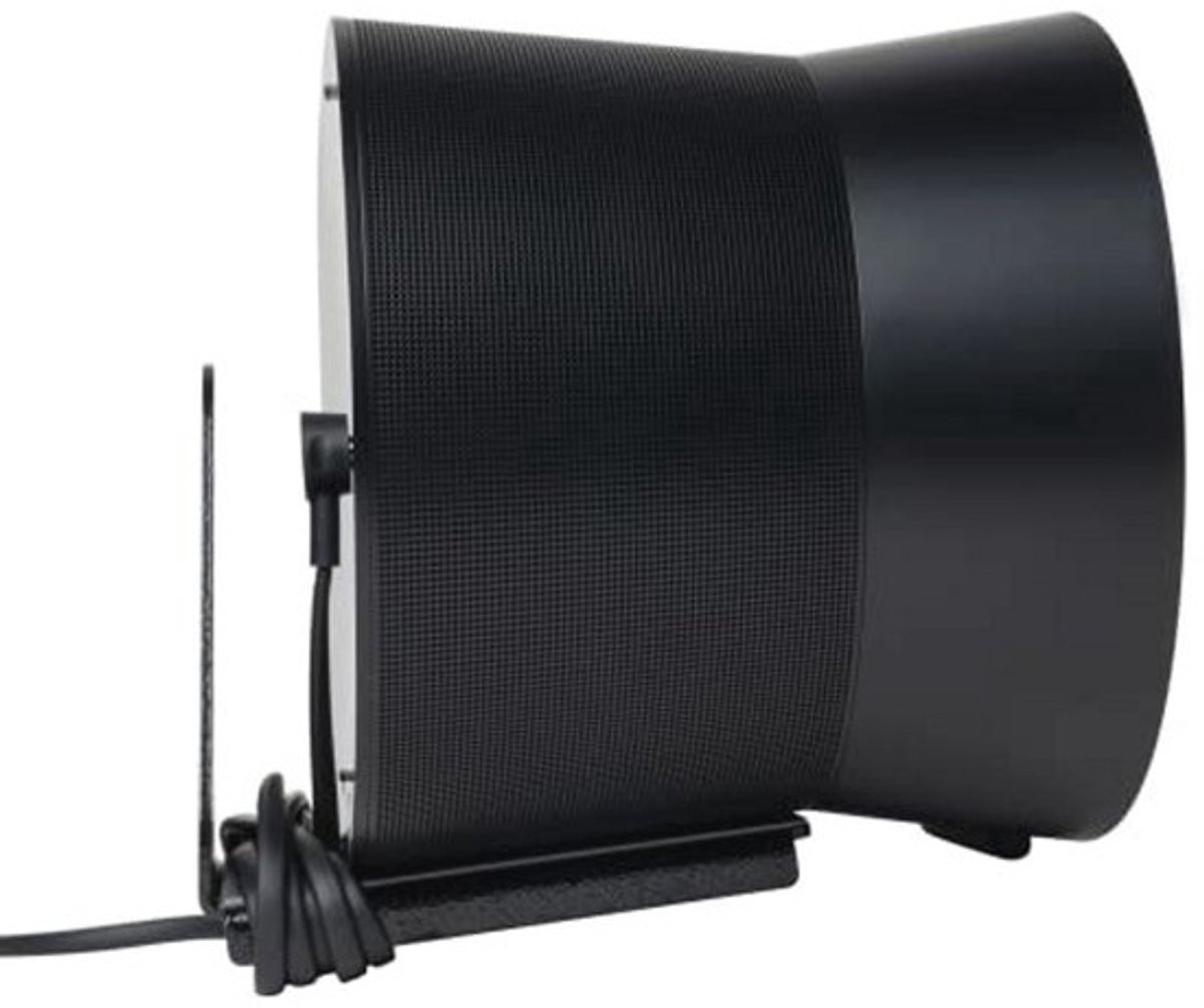 Ruimtebesparende metalen wandhouder voor Sonos Era 300 met geïntegreerd kabelmanagement