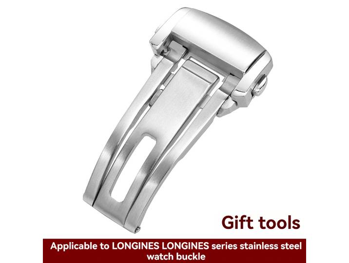 Boucle exquise pour la série Longines, boucle en acier inoxydable solide, boucle pliante réglable, accessoires de montre