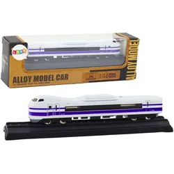 Sammler-Modelleisenbahnwagen 1:48, Metall, Weiß-Lila