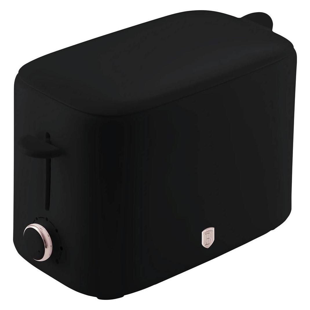 BerlingerHaus Toaster mit Deckel, Toastfunktion Schwarz, Rosa (BH/9702)
