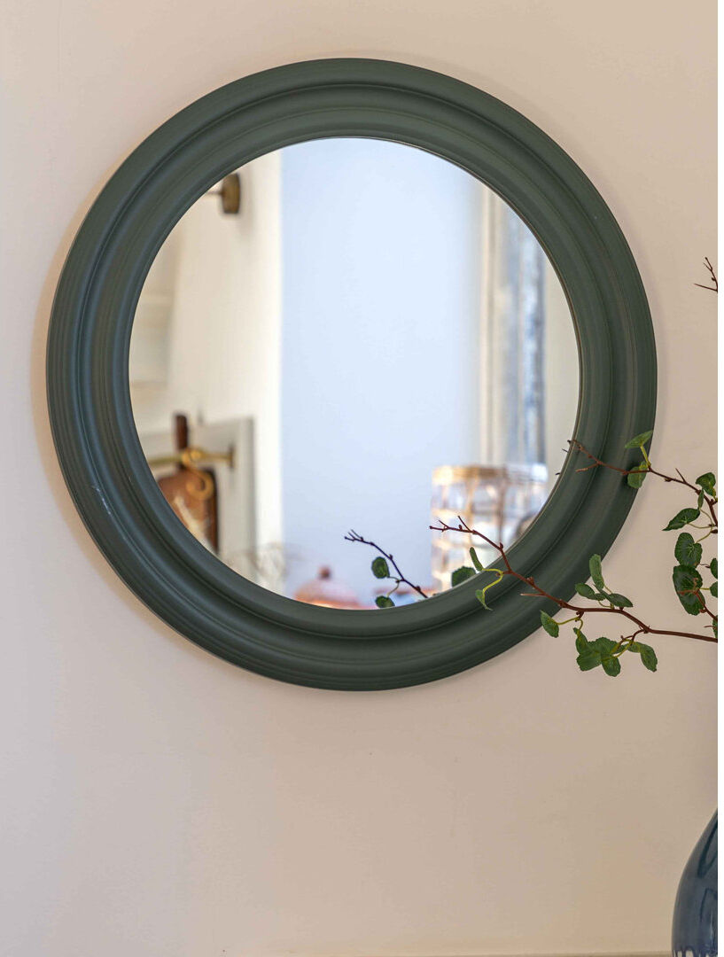 Brambly Cottage Plastic Rectangle Wall Mirror Green 60cm x 60cm