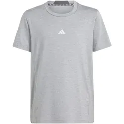 ADIDAS Kinder Shirt Training AEROREADY Heather Kids, Größe 128 in Silber Silber