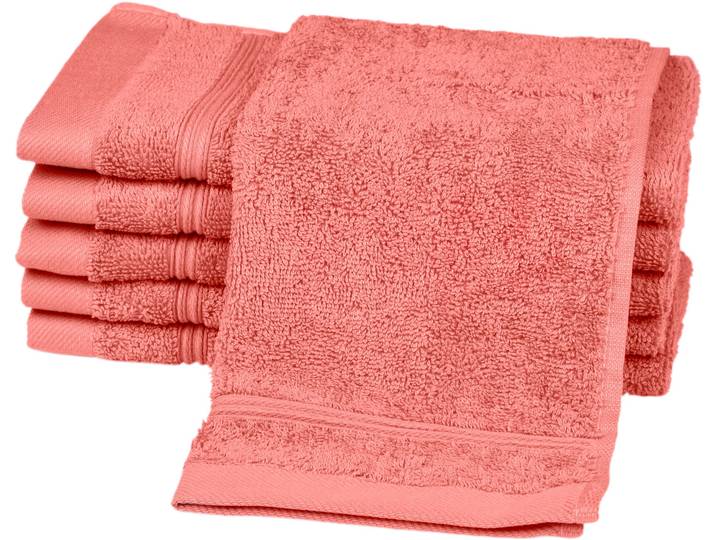 Gaestehandtuecher ROSS Rubin , rot (rosenholz), B:30cm L:50cm, Frottier, Baumwolle, Handtücher, Gaestehandtuecher, 100% Baumwolle