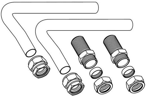 Vaillant Set Tubi Riscaldamento con Raccordi Accessori per Caldaia a Condensazione 0020218552