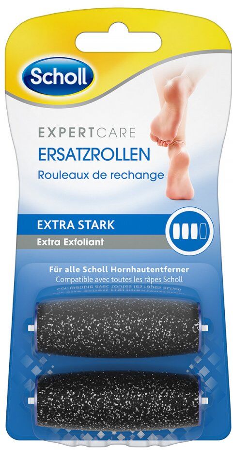 Scholl Velvet smooth Expr.pedi Ersatzro.ex.stark 2stk
