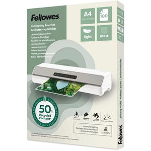 Fellowes Laminierfolien 100143435, DIN A4, 80 mic, matt, 100 Stück
