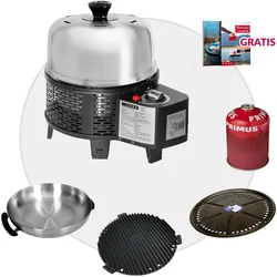 COBB Gas Grill PRO BLACK inkl. Grillplatte ~ 5-teilig | Multifunktionsküche | SE...