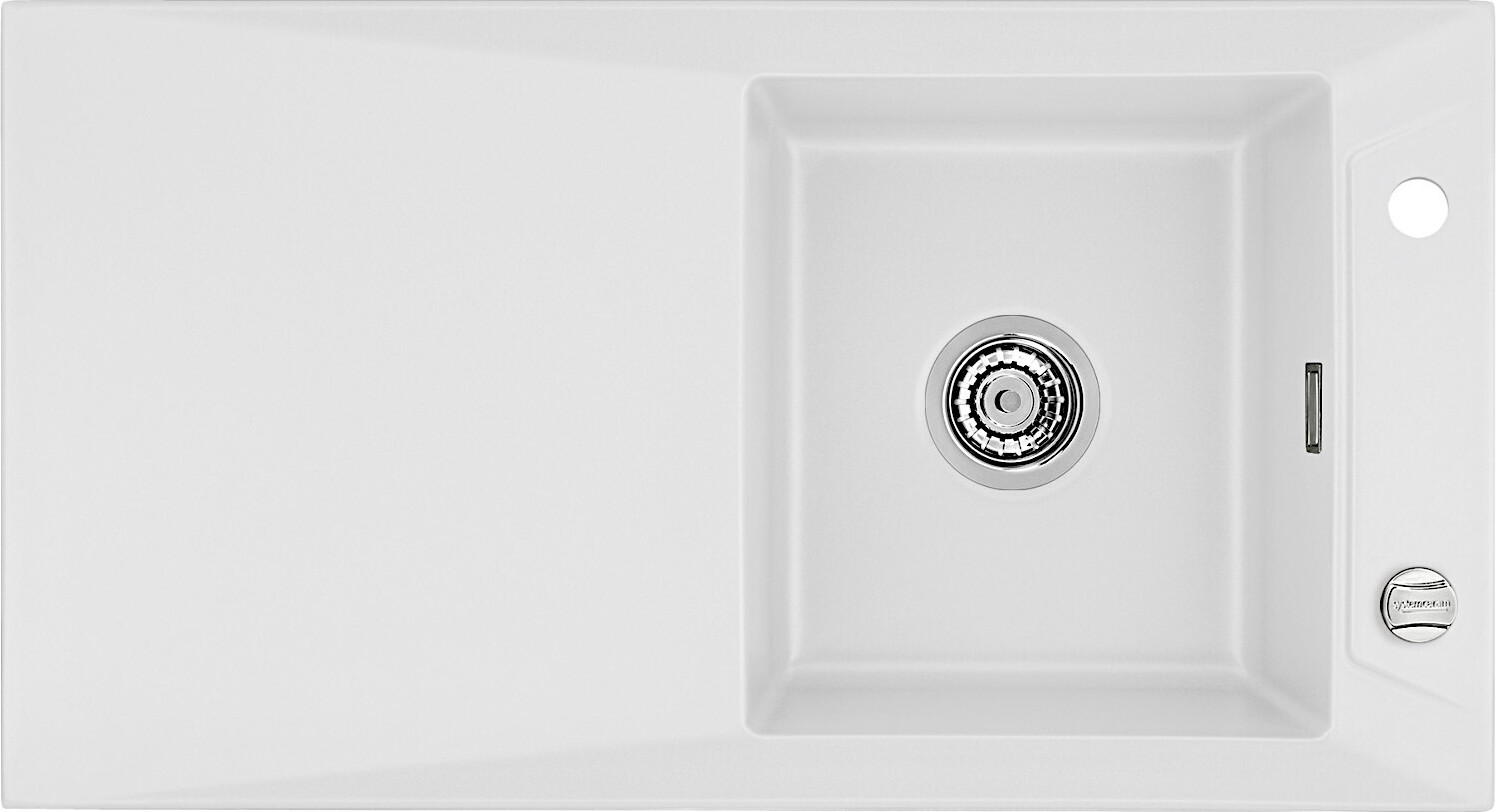 Spüle KeraDomo SIRO 90 SATIN mit Excenterbedienung