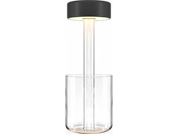 Maytoni Modern Akku-Tischleuchte Transparent LED 3 W – Minimalistische kabellose Tischlampe