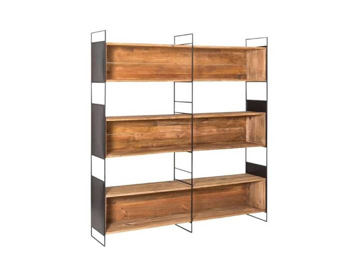 Bibliothèque en bois recyclé 180 cm Blaise