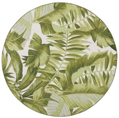 SAFAVIEH Barbados Ennia Tropical Indoor/Outdoor Waterproof Rug