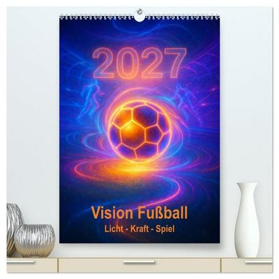 Vision Fußball Licht - Kraft - Spiel (hochwertiger Premium Wandkalender 2027 DIN A2 hoch), Kunstdruck in Hochglanz