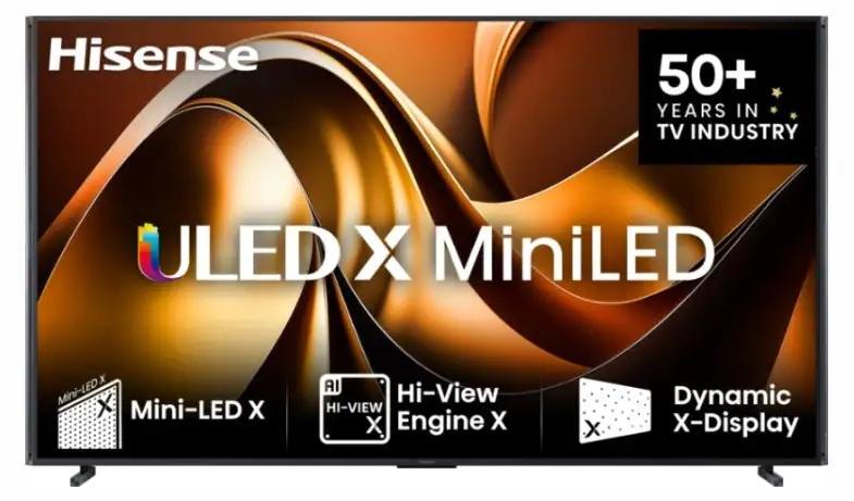 Hisense 110UXNQ 110 Zoll 4K UHD Mini LED ULED Smart TV, 2,79 m (110"), 3840 x 2160 Pixel, ULED, Smart-TV, WLAN, Schwarz