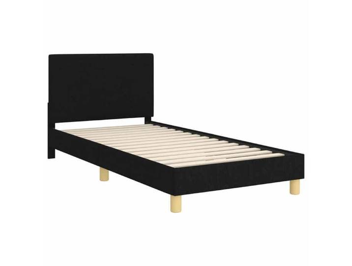 Lit adulte/enfant 80x200cm - VIDAXL - Cadre de lit simple - avec tête de lit - Noir L15660