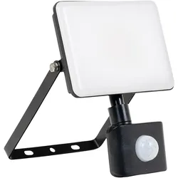 Luxula, Gartenbeleuchtung, LED-Fluter mit Bewegungsmelder, EEK: F, 50W, 1000lm, 5000K, schwarz (5000 lm, IP44)