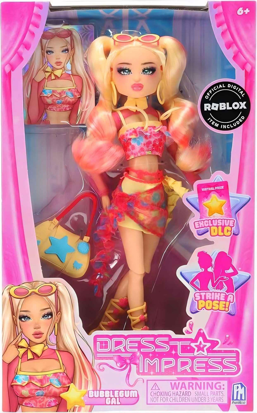 Dress To Impress Bubble Gum Gal Fashionpopp voor meisjes vanaf 6 jaar, Meerdere kleuren