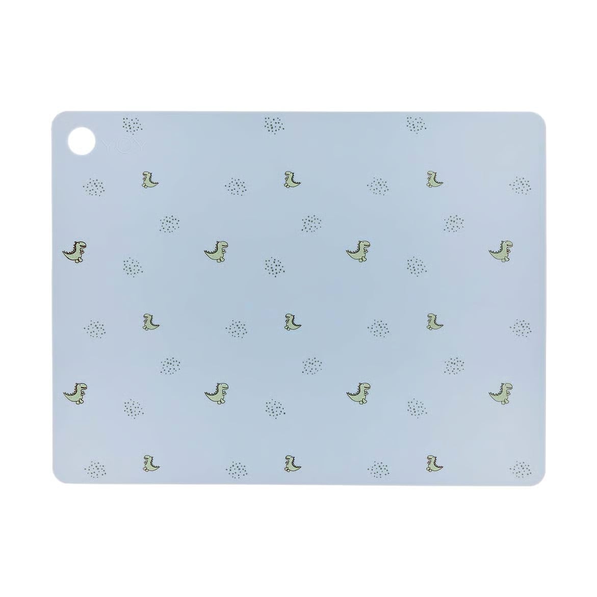 OYOY Theo Dino placemat - Lichtblauw - 34 x 45 cm