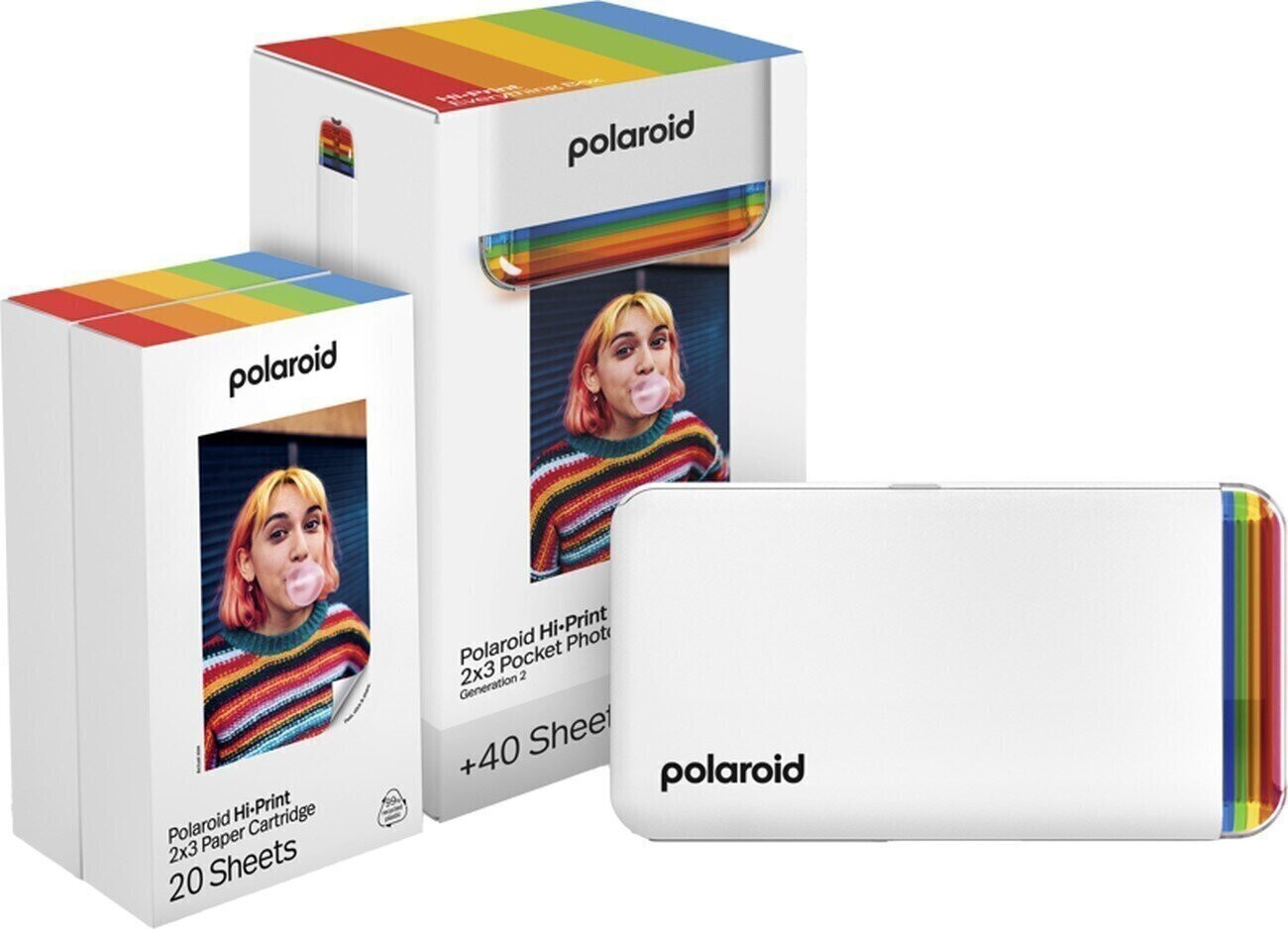 Polaroid Hi-Print Gen 2 E-Box Bluetooth Dye-Sublimatie Printer Wit