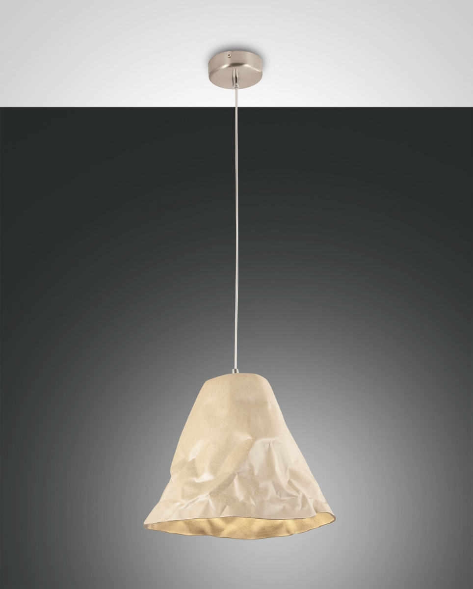 Fabas Luce Pendelleuchte CRUMPLE khaki 3535-40-348 8019282511021