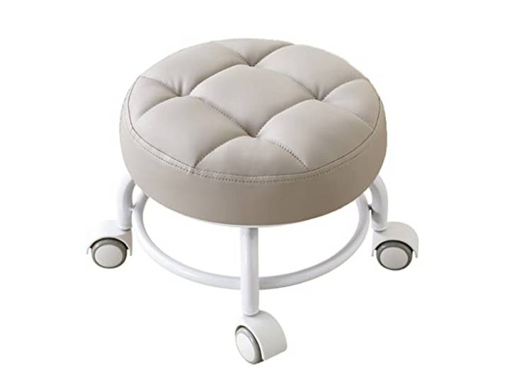JFGCTYHXY Hocker mit Rollen, Roller Seat Kurze Rollfußhocker mit universellen Schwenkrollen(Grey1)