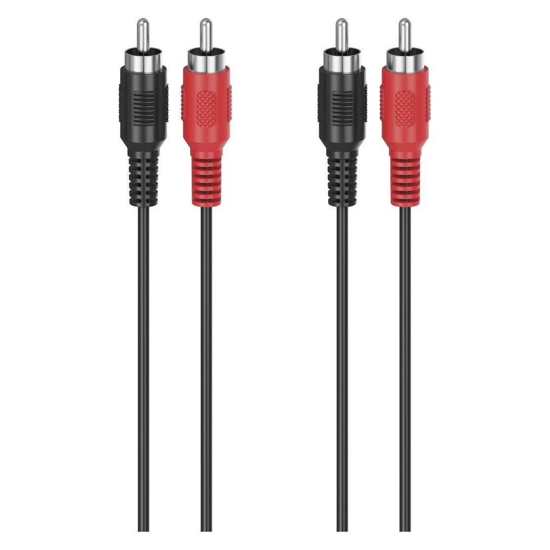 Hama Audio-Kabel, 2 Cinch-Stecker - 2 Cinch-Stecker, 1,5 m (1.50 m, Cinch Kabel) (00305033)