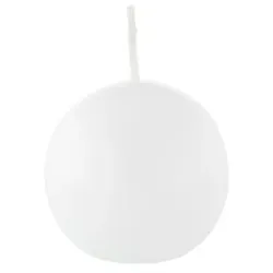 Kopschitz Kerzen Kugelkerzen Weiß, Ø 40 mm, 12 Stück, dt. Kerzen in RAL Kerzenqualität, Kein rußen und tropfen