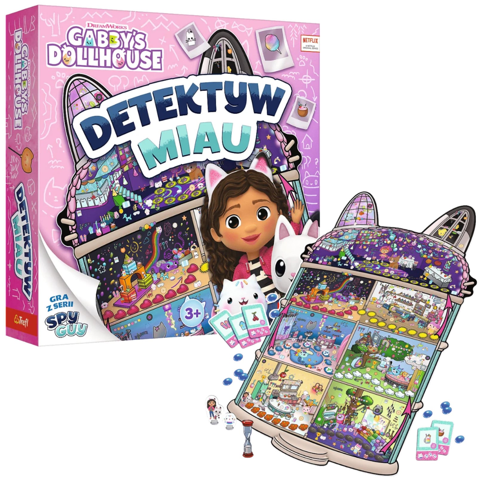 Trefl Gry Detective Miauw Spel 02695