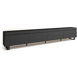 LOWBOARD, Tv-Schrank, Schwarz, 320/35/57cm