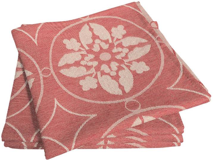 Stoffserviette ADAM Romantic Puligny Light Gr. 1, rot, B:30cm L:30cm, Obermaterial: 100% Baumwolle, Servietten, Stoffserviette