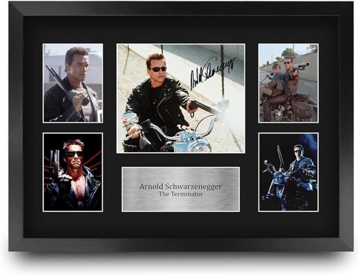Ingelijste A3 Print van Gesigneerde Filmmemorabilia voor Actiefilm Fans