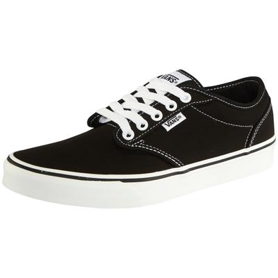 Sneaker VANS "Atwood", Kinder, Gr. 35, bzw, canvas schwarz, weiß, Textil, Schuhe Sneaker, vom Vans Authentic inspiriert