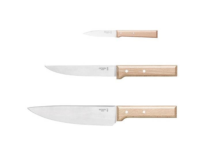 Coffret Trio N°118, N°120 et N°126 Parallèle lame inox 8, 16, 20 cm Opinel