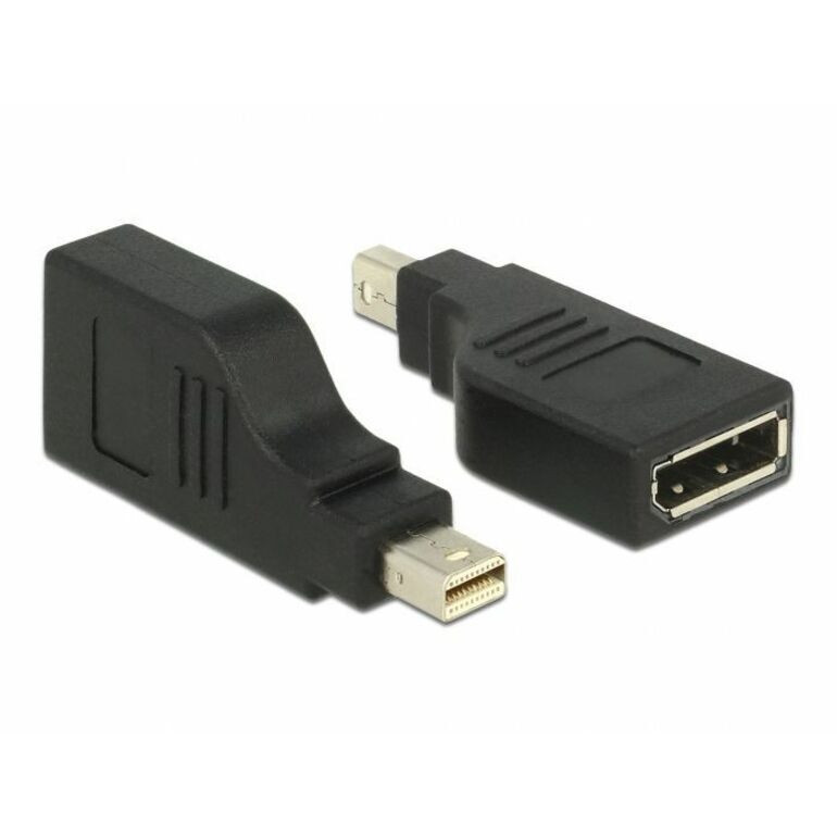 Delock DisplayPort Adapter mini DP naar DP 4K 90 graden zwart