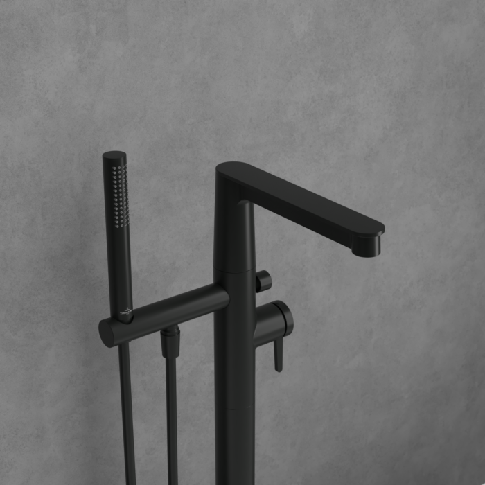 Villeroy und Boch Conum Einhebel-Badewannenarmatur TVT127004000K5 Standmontage, matt black
