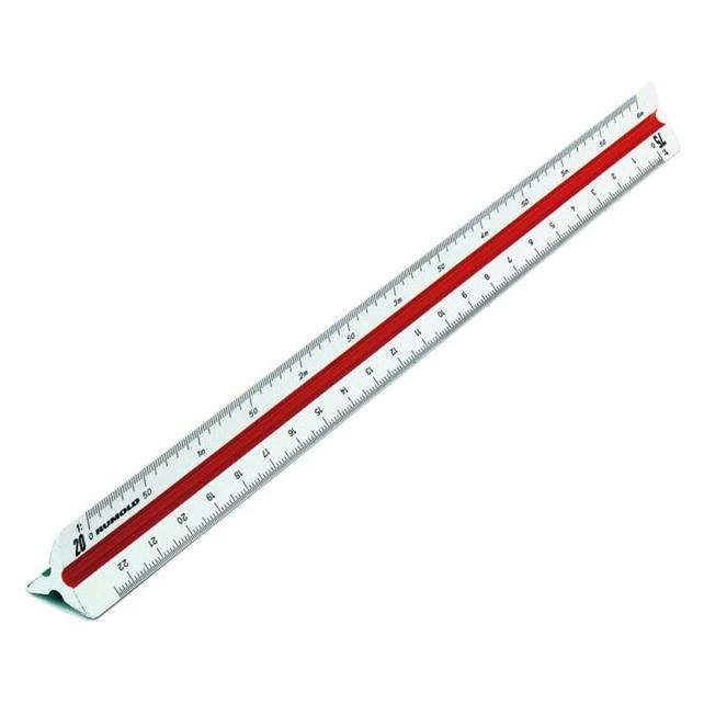 Rumold Dreikantmassstab 160 Länge: 30 cm Ausführung der Reduktionsteilung: 1:2,5 (30 cm, Kunststoff) (160/DIN/30)