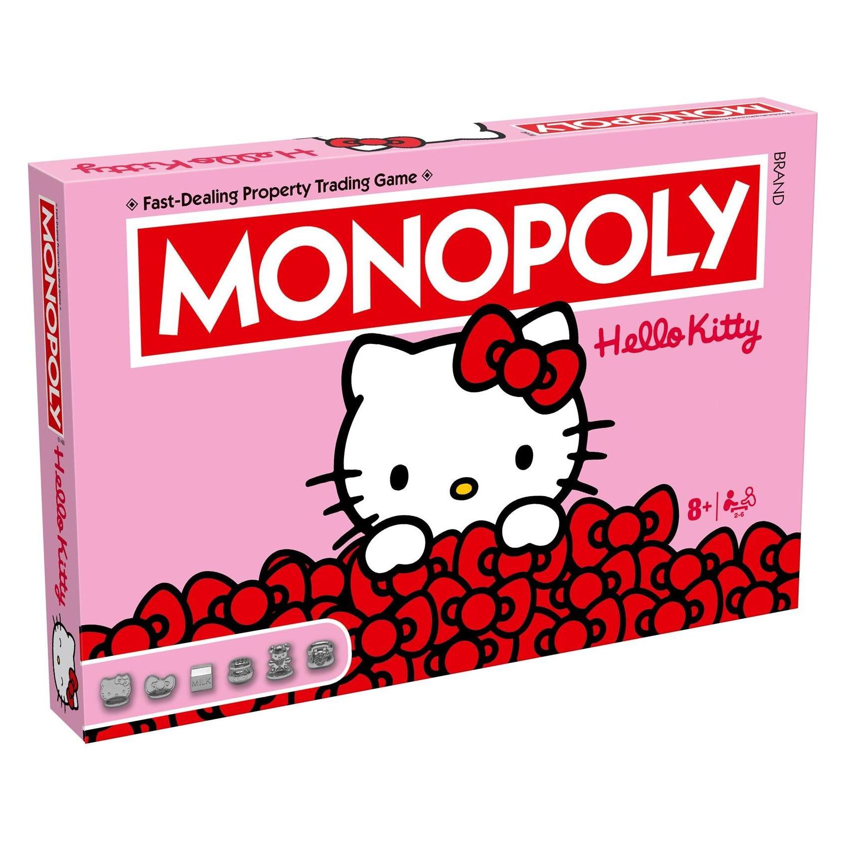 Winning Moves Hello Kitty Monopoly Board Game optimal for 2-6 players and makes a great gift for fan (Englisch, 2 - 6 Spieler) (WM04863-EN1-6)