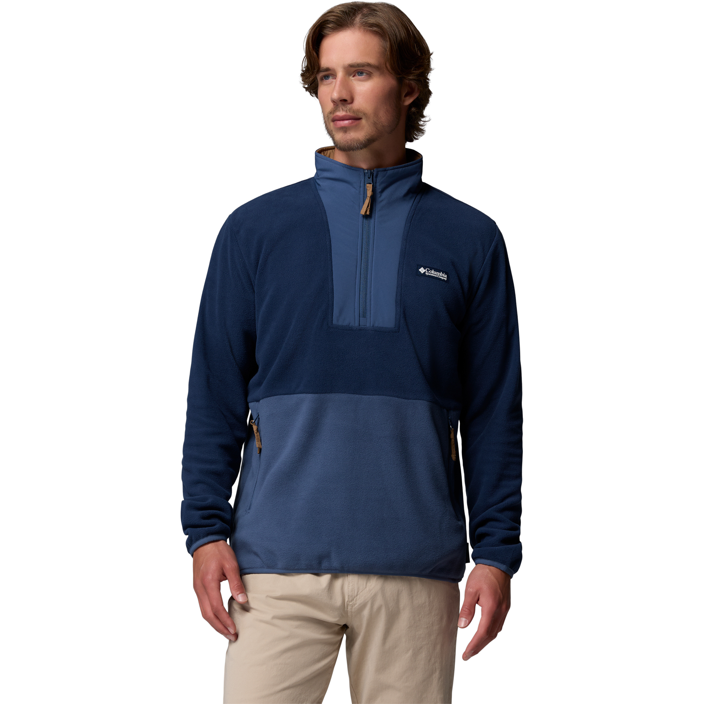 Columbia Sequoia Grove II Half Zip Herren Pullover blau Größe M Trekking Schnell trocknend