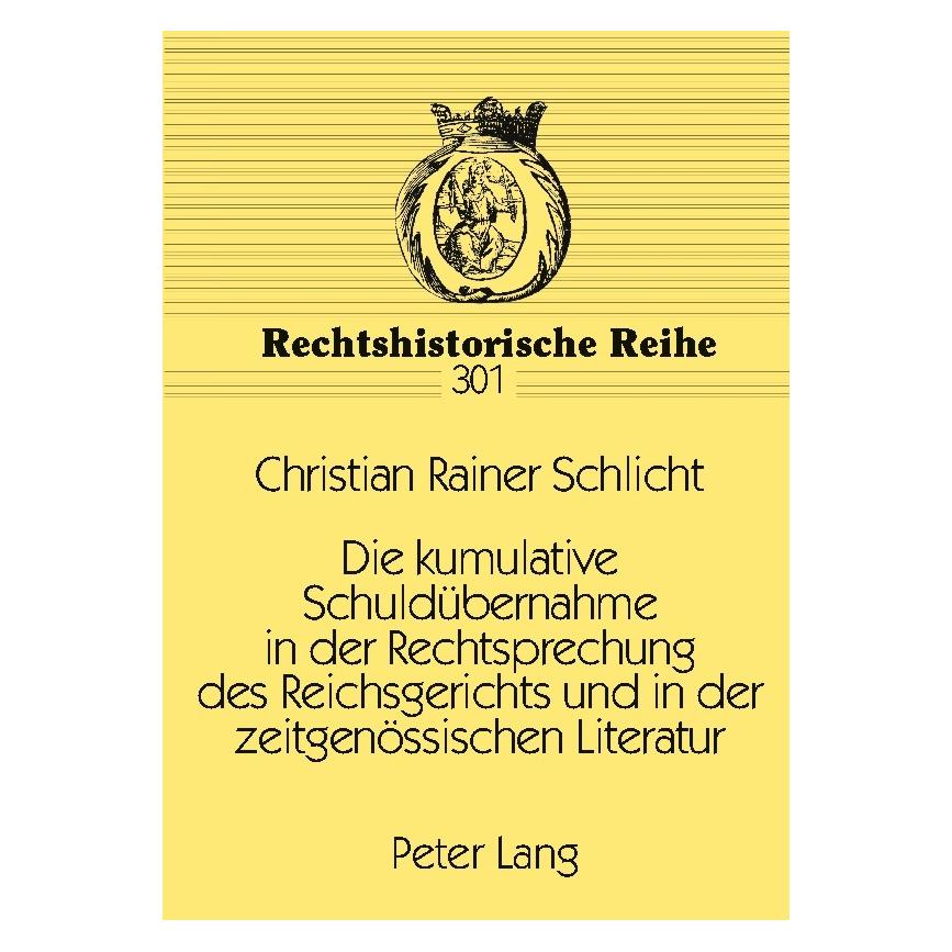 Umbreit Schlicht:Die kumulative Schuldübernahme (64886943)